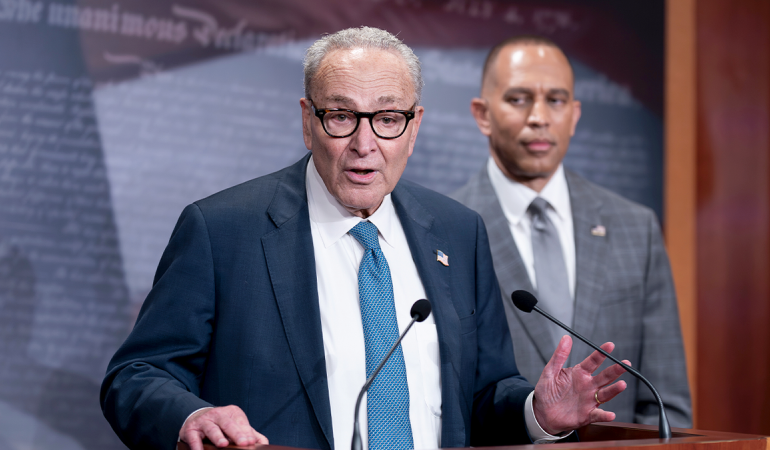 Schumer requests meeting with Trump ‘any time, any place’ as Democrat stalemate drags on