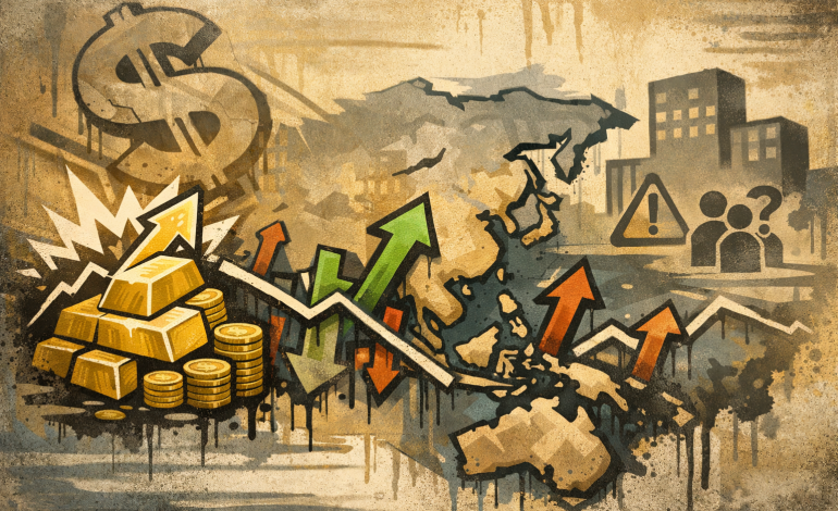 Morning brief: Asia markets diverge as gold hits records, Dollar slides