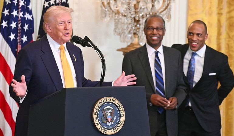 Trump marks Black History Month, announces Medal of Freedom for Carson and praises Nicki Minaj
