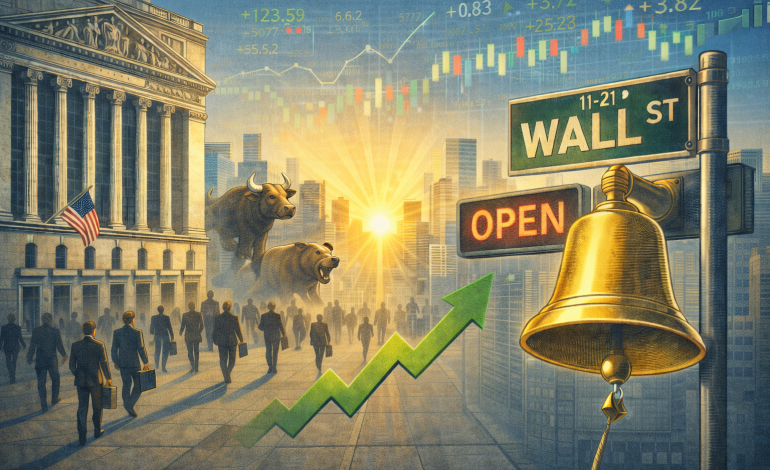 Dow Jones Index futures today: hits all-time high ahead of key market news