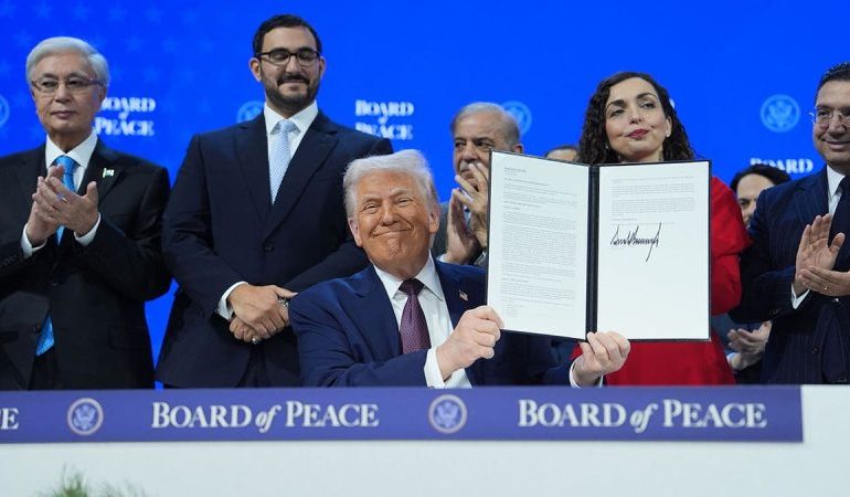 Trump convenes first ‘Board of Peace’ meeting as Gaza rebuild hinges on Hamas disarmament