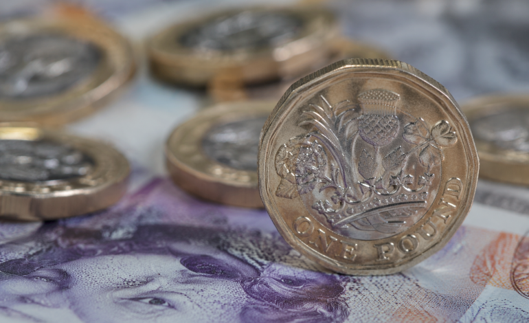 Pound ticks up as UK data shows strong pre-war growth